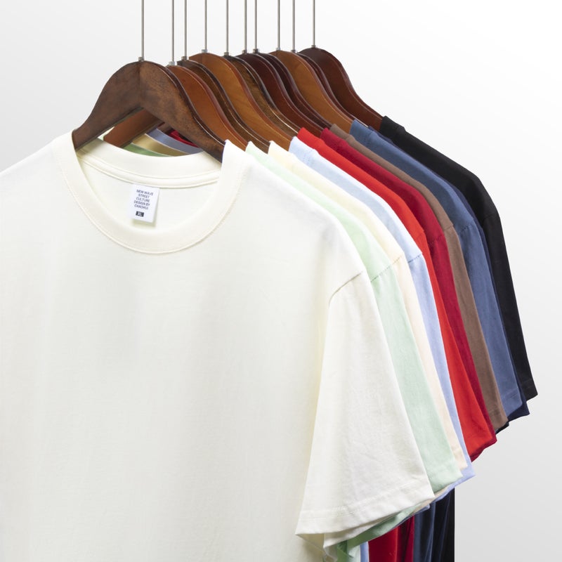 2024 Cool Antibacterial Cotton Round Neck T-Shirt Men'S And Women'S Casual Loose All-Match Solid Color Half-Sleeve Inner Short - Image 3