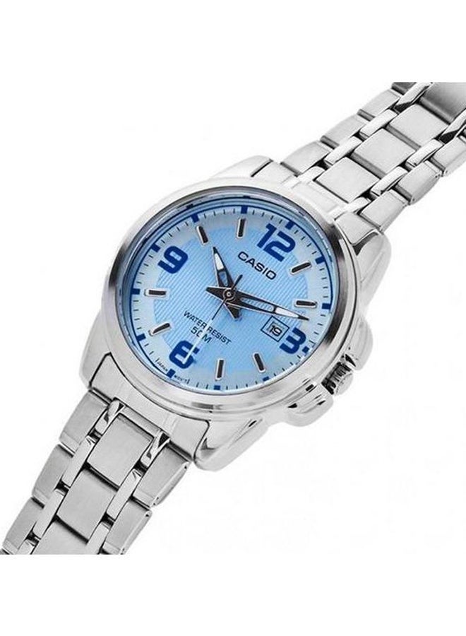 Casio LTP-1314D-2A Women's Water Resistant Analog Watch, 33 mm, Silver - Image 2