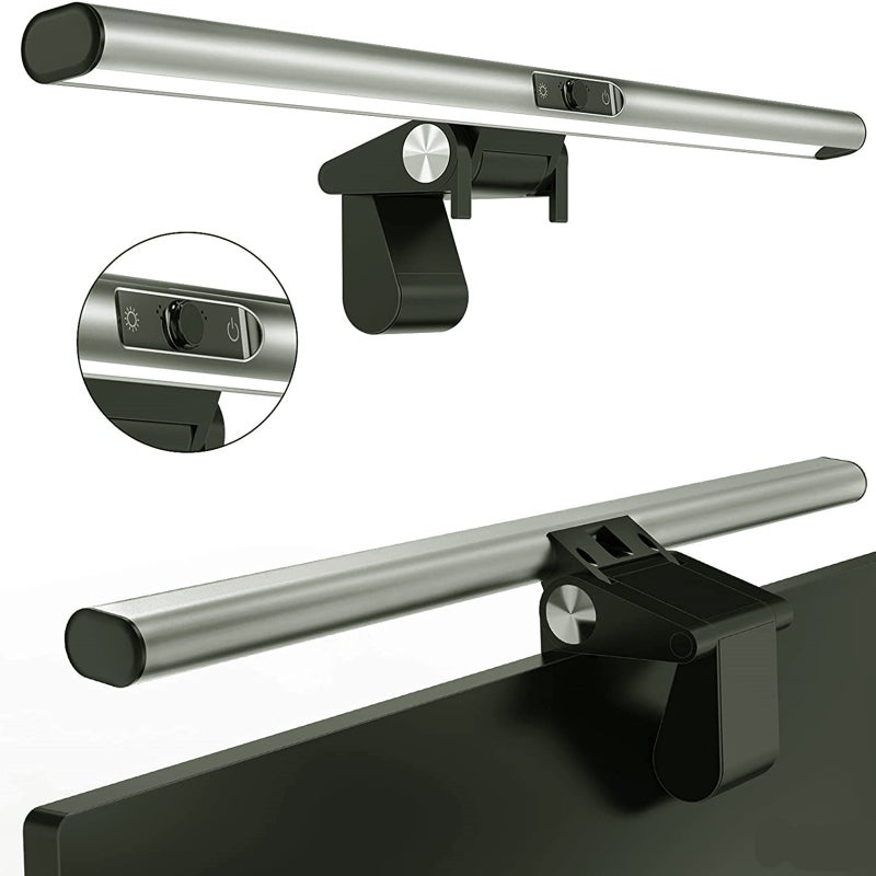 Computer Monitor Light Bar: 2-In-1 Combo With 1080P Webcam, Glare-Free 3 Color Temperatures, USB Powered - Space-Saving Clamp Design For Home Office, Online Classes, Live Streaming - Image 2