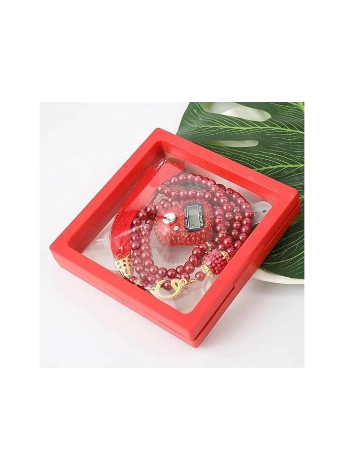MASTER INDEX Luxury Islamic Gift – 99 Glass Beads Prayer Tasbeeh with Digital Tally Counter  - Image 1