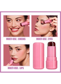 Smile Jelly Lip & Cheek Tint,Blush Cream,Fruit Jelly Blush and Lip Tint Stick – Lip Nourishment and Cheek Radiance (#01)  - Image 2