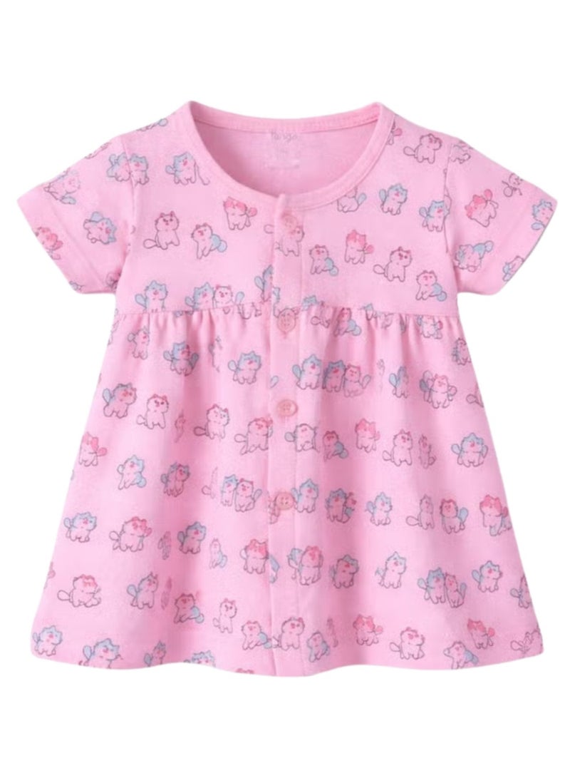 Newborn Baby Girl All In One Gift Set (0–2 Months) – 100% Cotton Clothing Sets, AC-Friendly Sleepwears, Blanket & Caps - Image 5