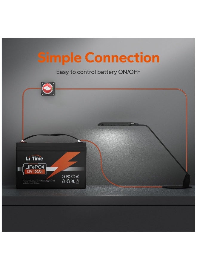 Loquat Battery Switch 12-48V Waterproof Battery Shut Off Switch Battery Power Cut Master Switch Disconnect Isolator 275A High Current for Car Vehicle RV and Marine Boat (On/Off) - Image 1