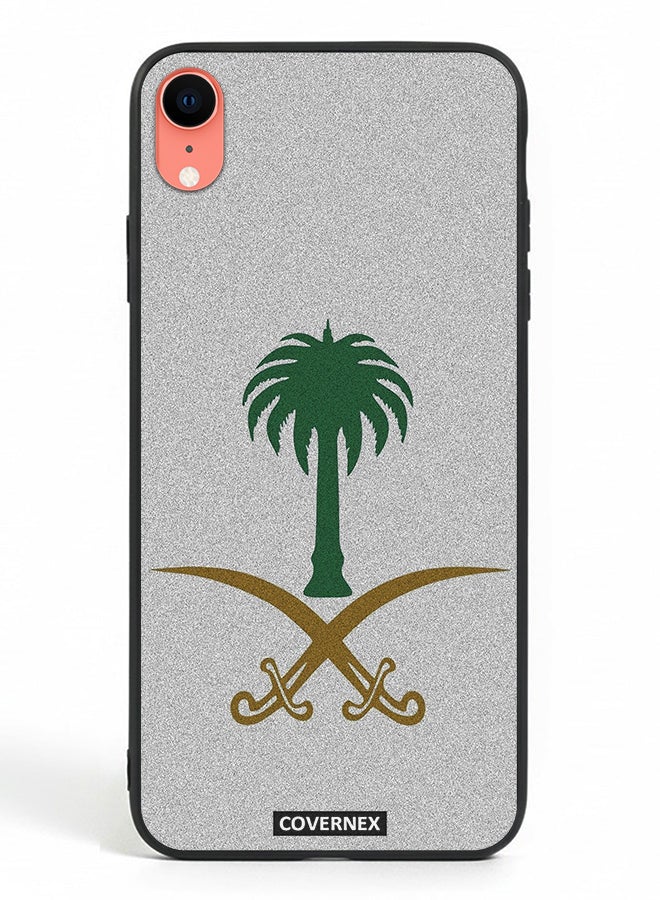 Covernex Apple iPhone XR Protective Case Cover Printed Featuring Saudi Arabian National Emblem - Image 2
