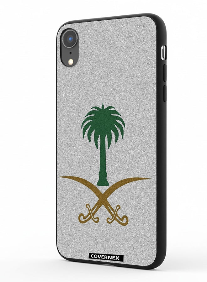 Covernex Apple iPhone XR Protective Case Cover Printed Featuring Saudi Arabian National Emblem - Image 1