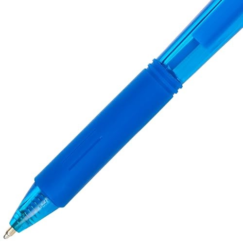 Pentel WOW! Retractable Ballpoint Pens, Medium Line, Sky Blue Ink, Box of 12 (BK440-S) - Image 4