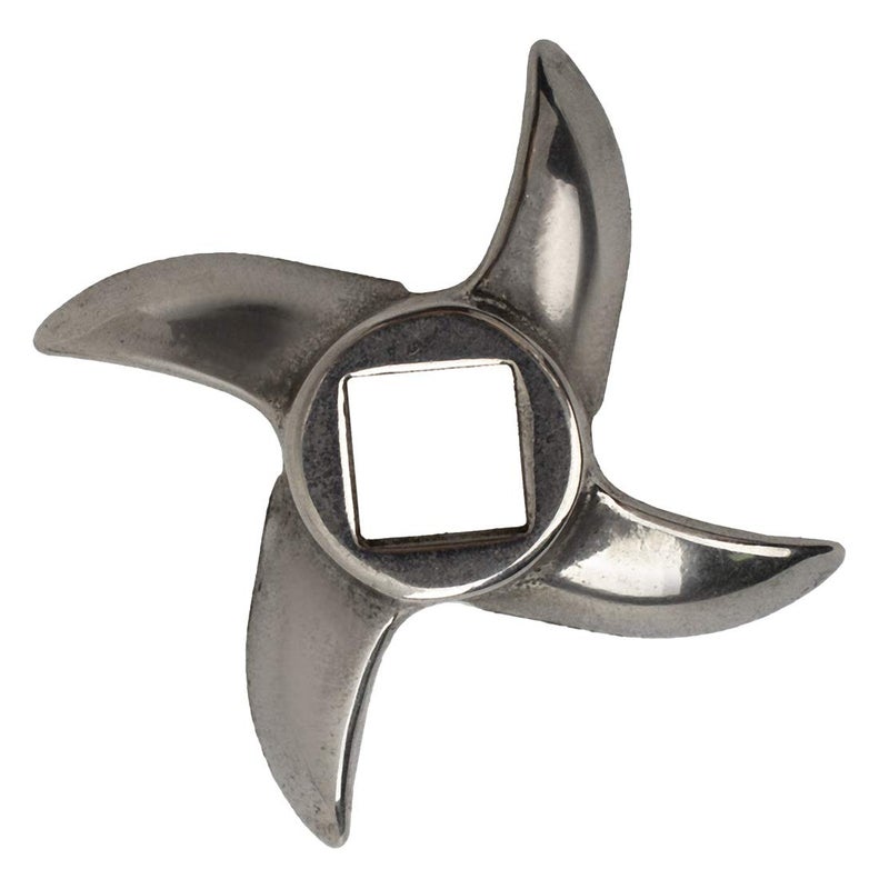 شفرة مطحنة يدوية عالمية من الفولاذ المقاوم للصدأ حجم 8 بديل لشفرة مطحنة اللحم الكهربائية المعدنية