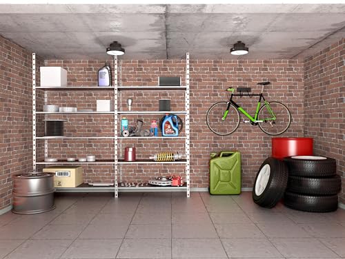 TANONE Red Brick Wallpaper Peel and Stick Brick Self-Adhesive Stone Wallpaper 3D Faux Brick Wall Backdrop 17.5" X 118.1" Vintage Removable Wall Paper for Fireplace Kitchen - Image 5