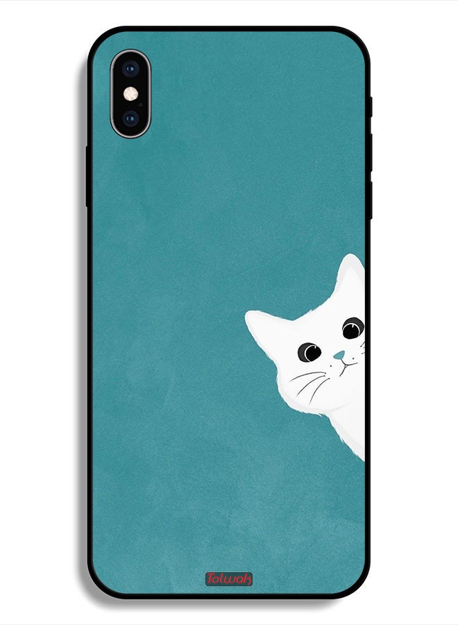Tolwak Protective Case For Apple iPhone X Cat Appearing - Image 1