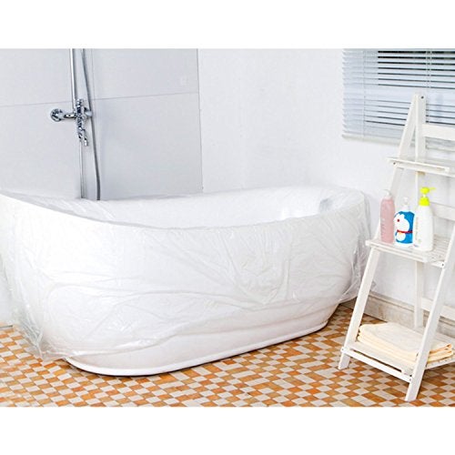 TFY Ultra Large Disposable Film Bathtub Bag for Salon, Household and Hotel Bath Tubs (78 inch x 47 inch) - 5 Pieces - Image 4