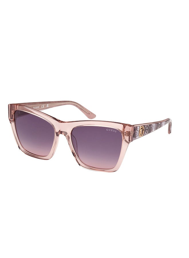 GUESS Women's UV Protection Square Sunglasses - GU0011357Z55 - Lens Size: 55 Mm - Image 1