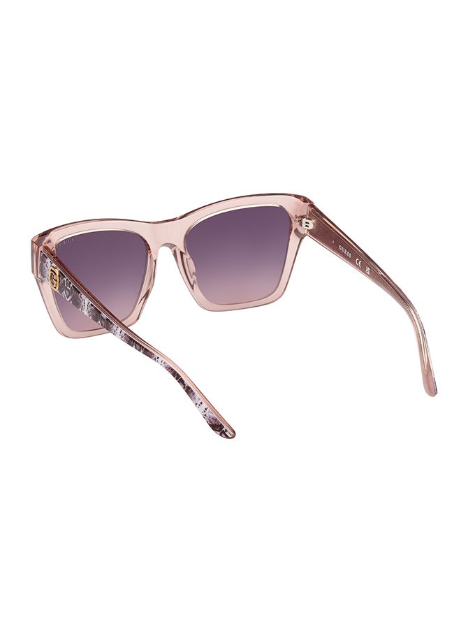 GUESS Women's UV Protection Square Sunglasses - GU0011357Z55 - Lens Size: 55 Mm - Image 3
