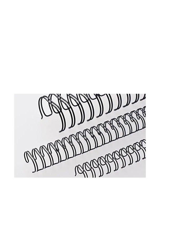 RENZ 100-Pieces Binding Wire A4 2:1 6.9mm 1/4" Black