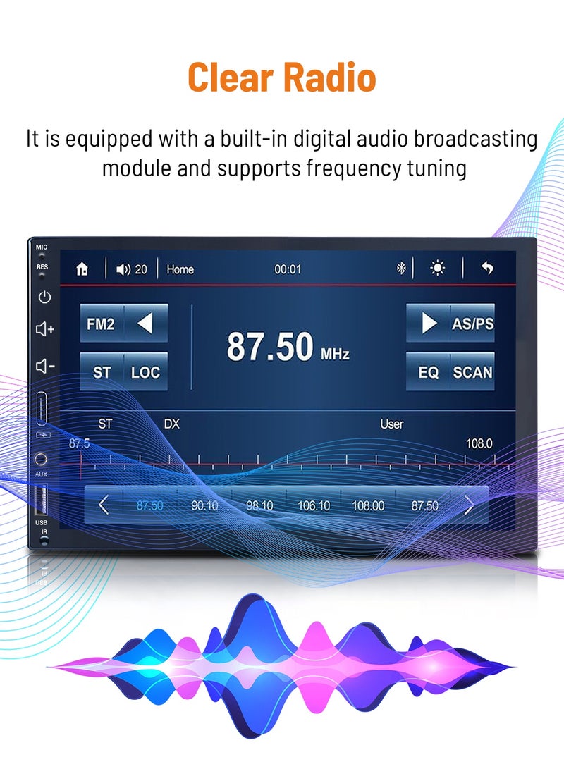 Dansent 7 inch Upgraded Toyota Android Music Video System For Car, Car IPS Screen With Button Control, 600p OEM Head Unit BT Handsfree Call - Image 5