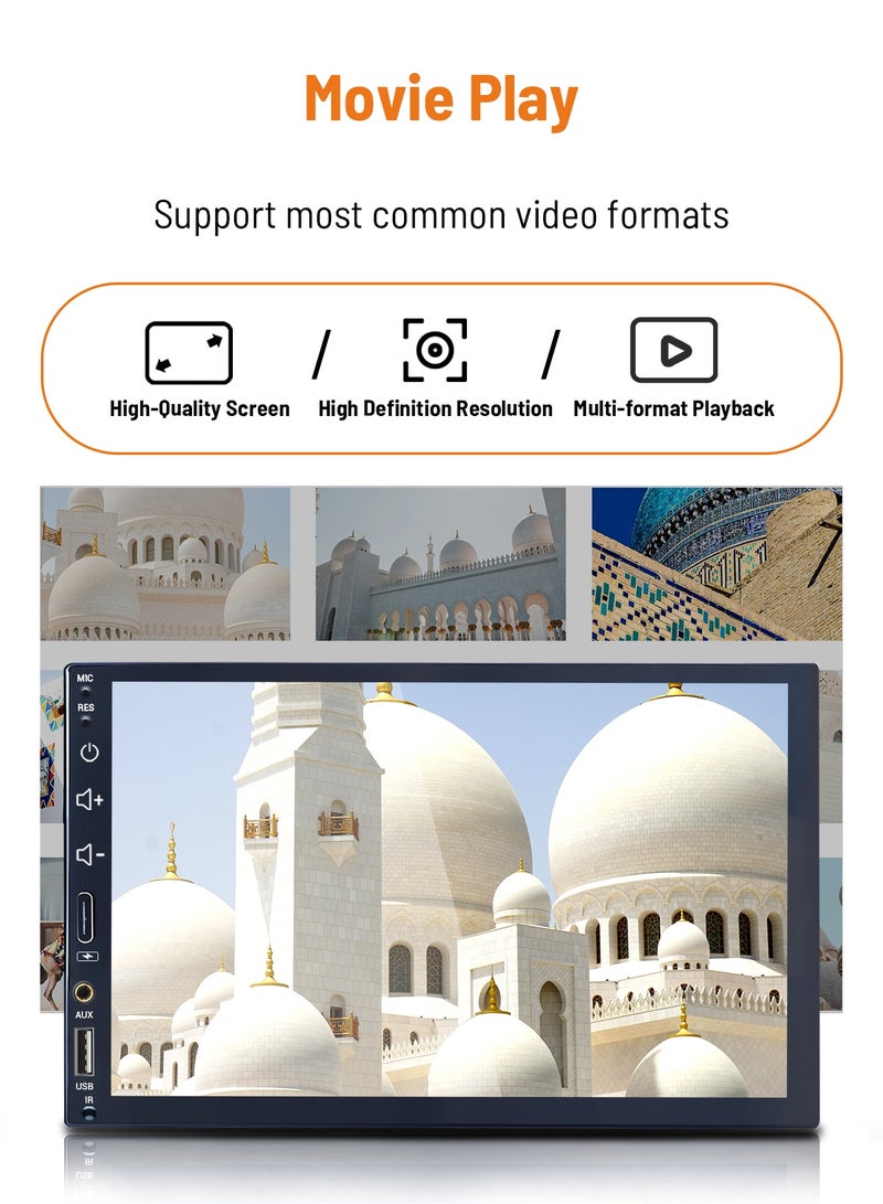 Dansent 7 inch Upgraded Toyota Android Music Video System For Car, Car IPS Screen With Button Control, 600p OEM Head Unit BT Handsfree Call - Image 2