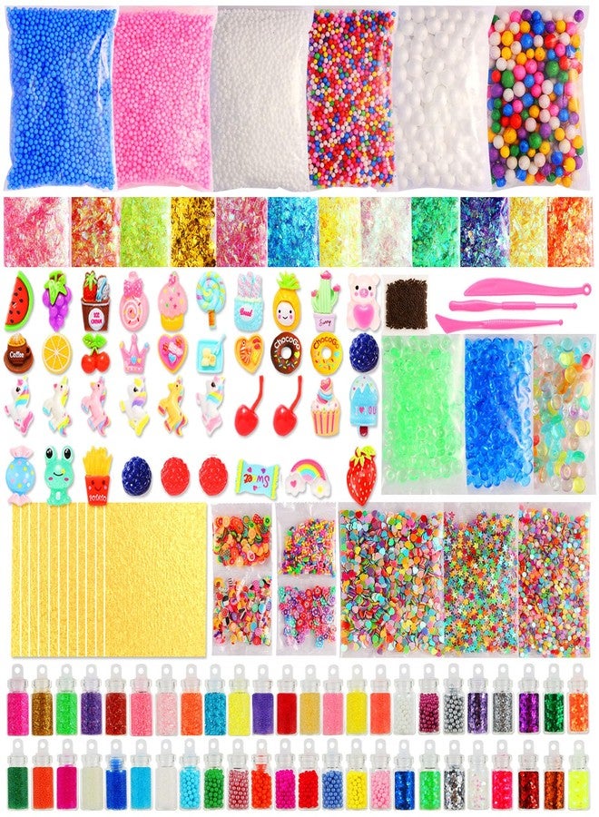 CityActs Slime Accessories Kit for Kids - Slime Mix-Ins Craft Supplies (Charms, Glitter, Foam Balls, Sequins) - DIY Craft Supplies, No Glue Included - Image 1