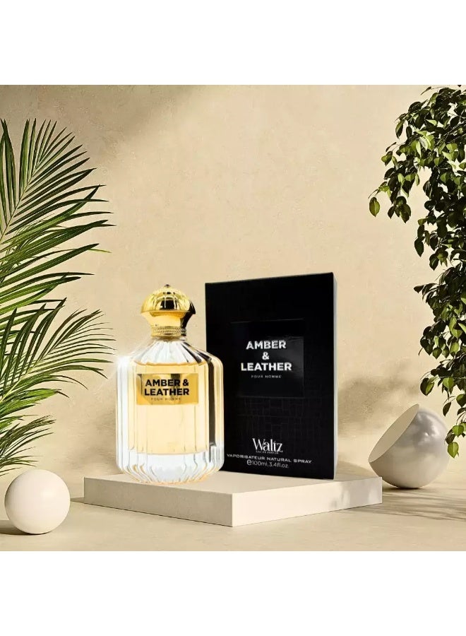 Waltz عطر والتز أمبر وليذر للرجال - 100 مل - Image 3