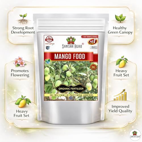 Sansar Agro® Mango Food, Essential Organic Fertilizer For Mango Plants, Double Filtered With All Required Nutrients And Active Micro-Organism For Heavy Fruiting (900 Gm) - Image 3