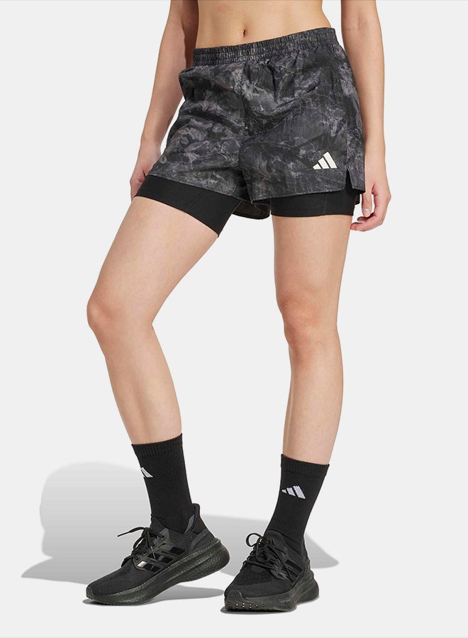Adidas Own The Run Spray Dye 2-In-1 Short - Image 1