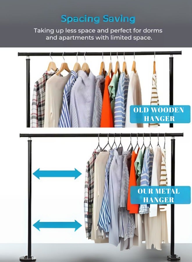 Non-Slip Metal Clothes Hangers – Space-Saving, For Household, Premium Quality and Design – Pack of 10 - Image 4