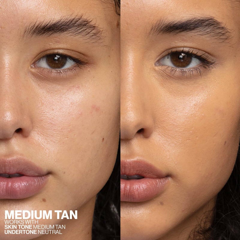 SmashBox سمش بوكس هالو هيلثي جلو كل في واحد مرطب ملون SPF 25 | مرطب ملون مرطب وطويل الأمد مع SPF | حمض الهيالورونيك، تان متوسط - Image 2