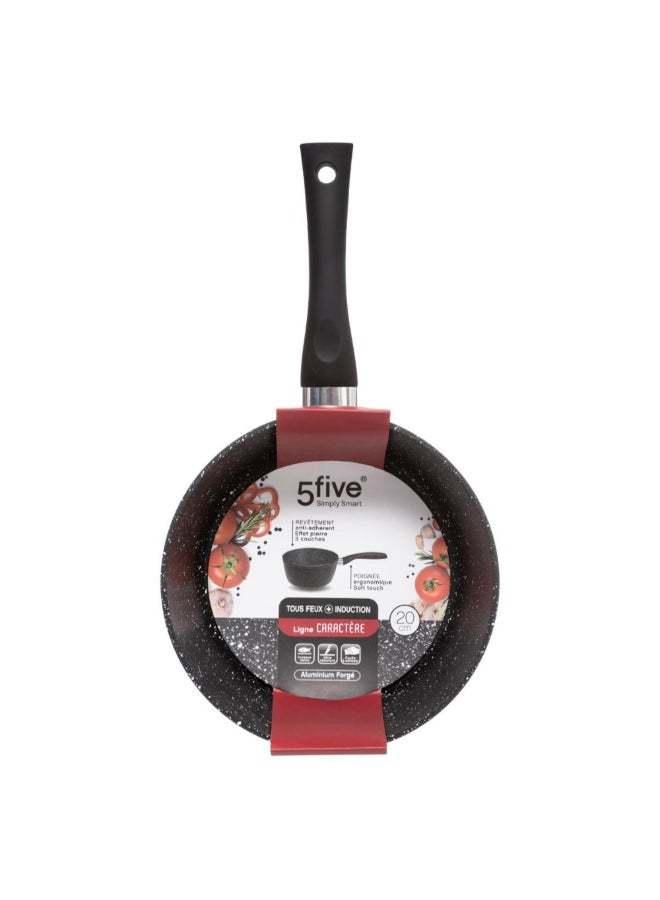 Five Simply Smart Caractere Forged Aluminium Saucepan Black 20 cm 111007 - Image 3