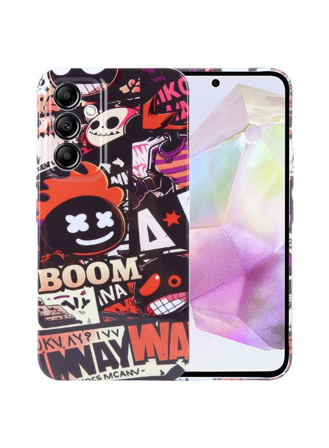 اس-توب جراب لهاتف Samsung Galaxy A35 5G بنمط مرسوم وثقب دقيق من الكمبيوتر الشخصي - Image 1