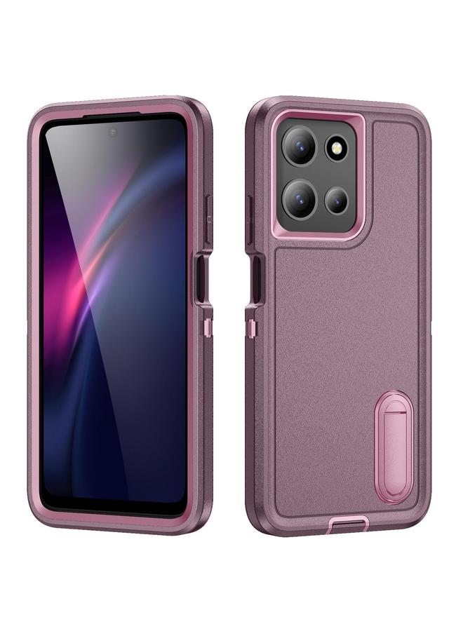 اس-توب جراب لهاتف Motorola Moto G 5G 2025 مصنوع من مادة PC المتينة + جراب هاتف من السيليكون مع حامل - Image 1