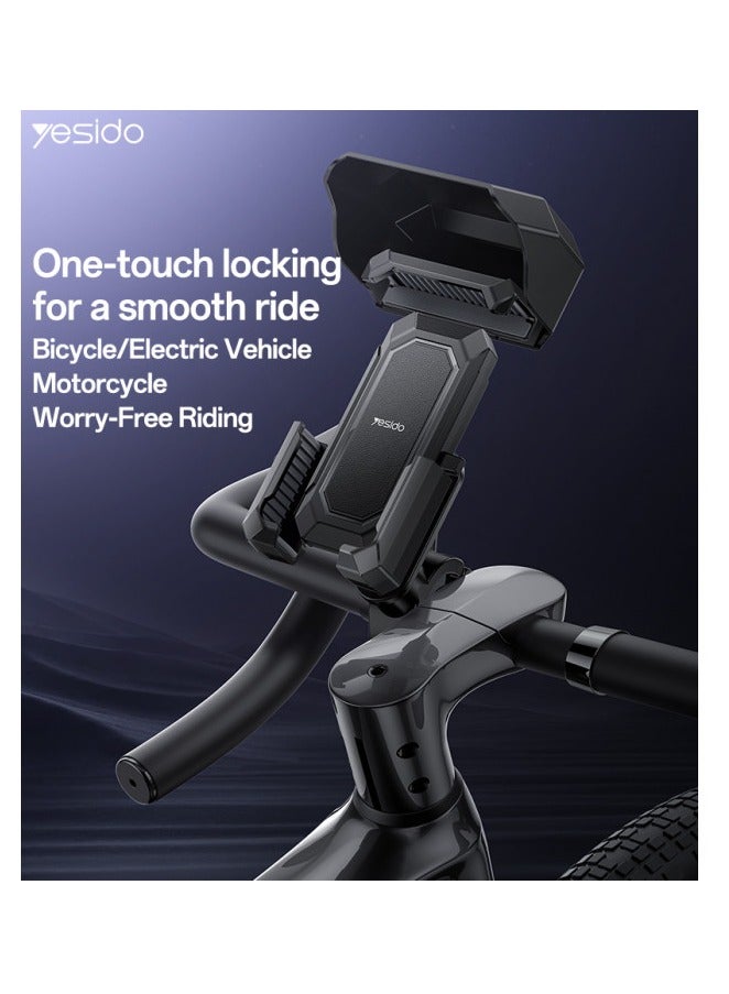 Yesido Yesido 360 Degree Universal Ball Adjustment Mechanical Locking Stable Bicycle Phone Holder - Image 2