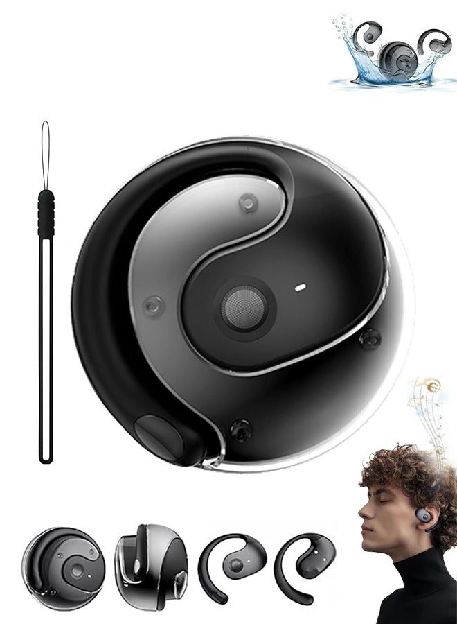 Gecomo Wireless Bluetooth Earphones, Portable AI Translator Headphones, Bluetooth 5.4 Wireless Sports Headphones for Running Walking Workout (Black) - Image 1