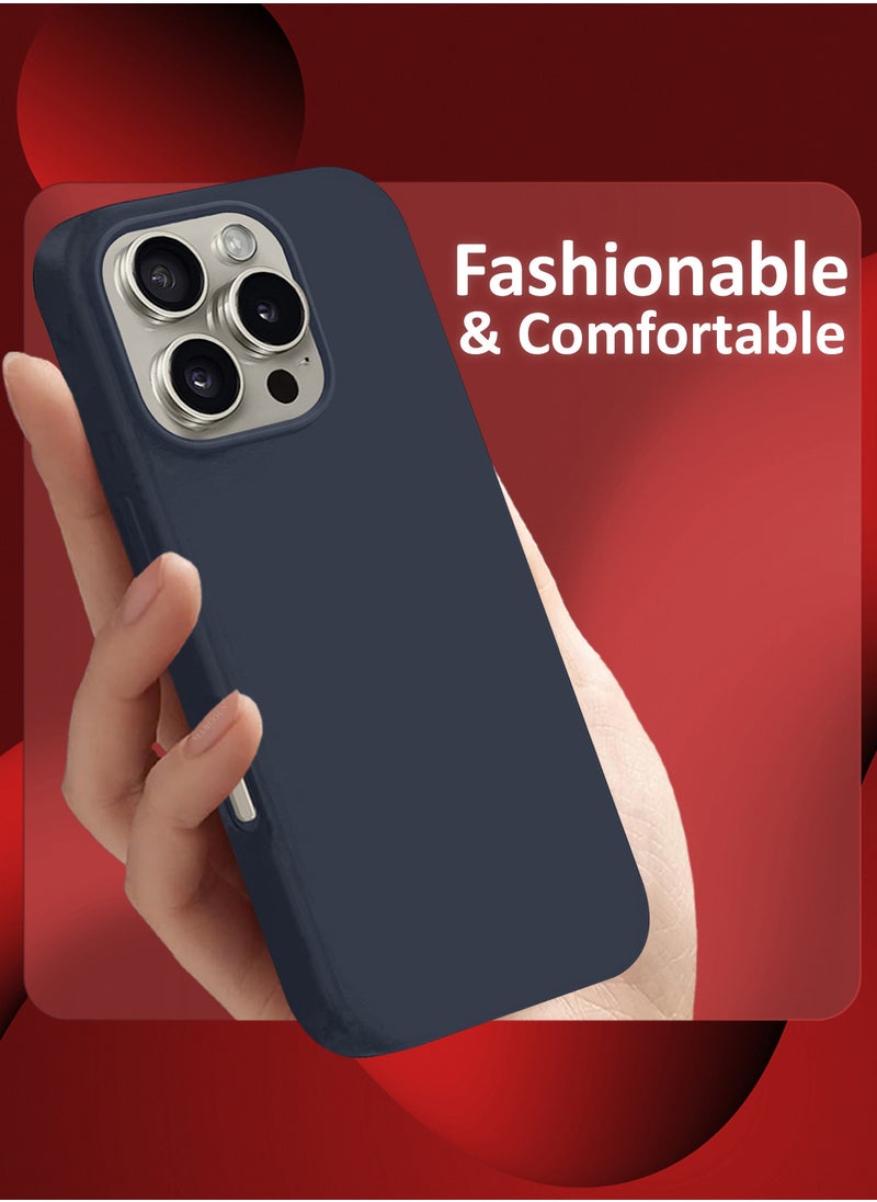 (for iPhone 16 Pro) Case, Slim Silicone Case, Full Covered Anti Scratch Shockproof Protective Cover