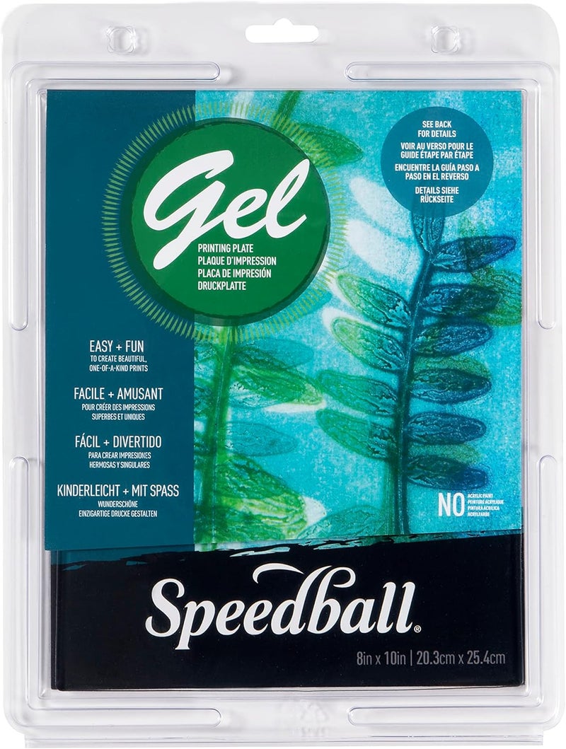 Speedball Gel Printing Plates, 8" x 10", for Block Monoprinting - Image 1