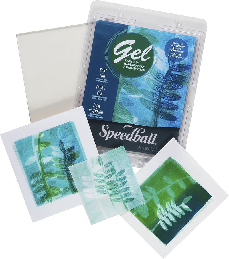 Speedball Gel Printing Plates, 8" x 10", for Block Monoprinting - Image 3