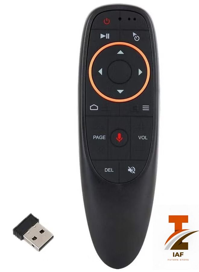 جهاز تحكم عن بعد للماوس الهوائي ، 2.4G RF لاسلكي للتحكم عن بعد مع 6 محاور جيروسكوب وتعلم الأشعة تحت الحمراء ، Air Fly Mouse