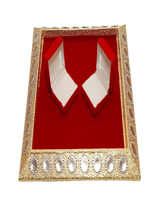 RN COLLECTION Engagement Ring Platter Wooden Engagement Ring Tray For Couple. Square Tray - Image 1