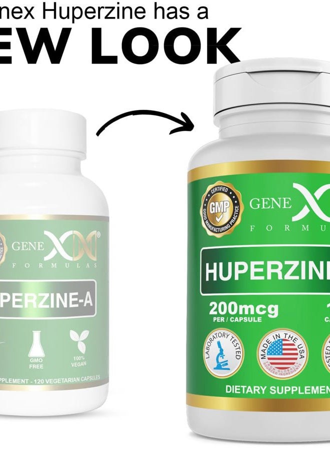 Genex Formulas Huperzine A 200mcg (120 Capsules) | Nootropic Supports Memory, Focus, and Cognitive Health - Non-GMO, Gluten Free, Vegetarian - Image 2