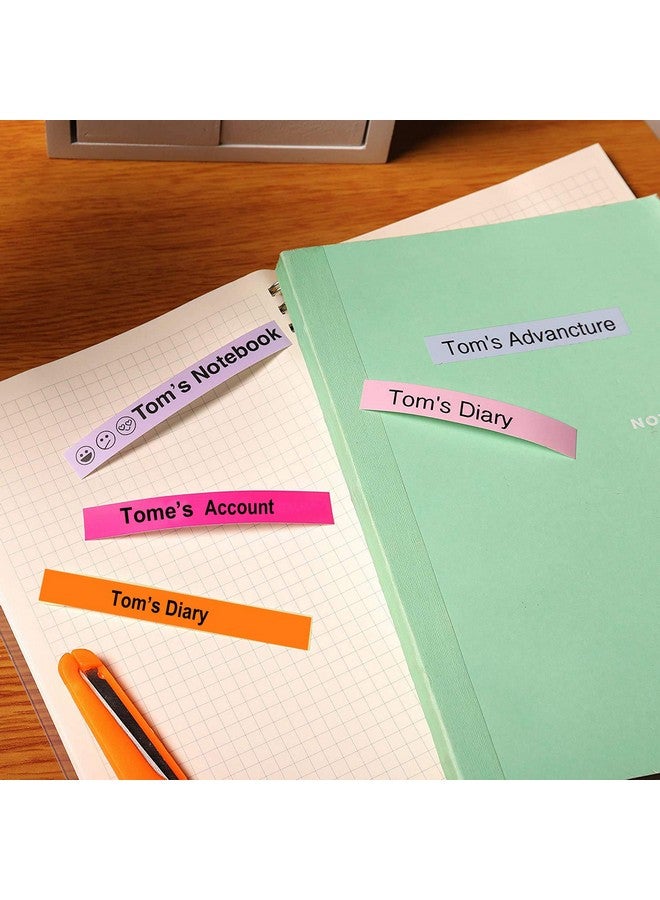 phomemo Q31 Q32 Q30S Q30 Label Maker Tape, Black On Lavender, White, Pink Sticker Thermal Paper Self-Adhesive Label Tape, 15Mm X 6M (1/2"X2361/8") Continuous Paper, 3 Roll - Image 4