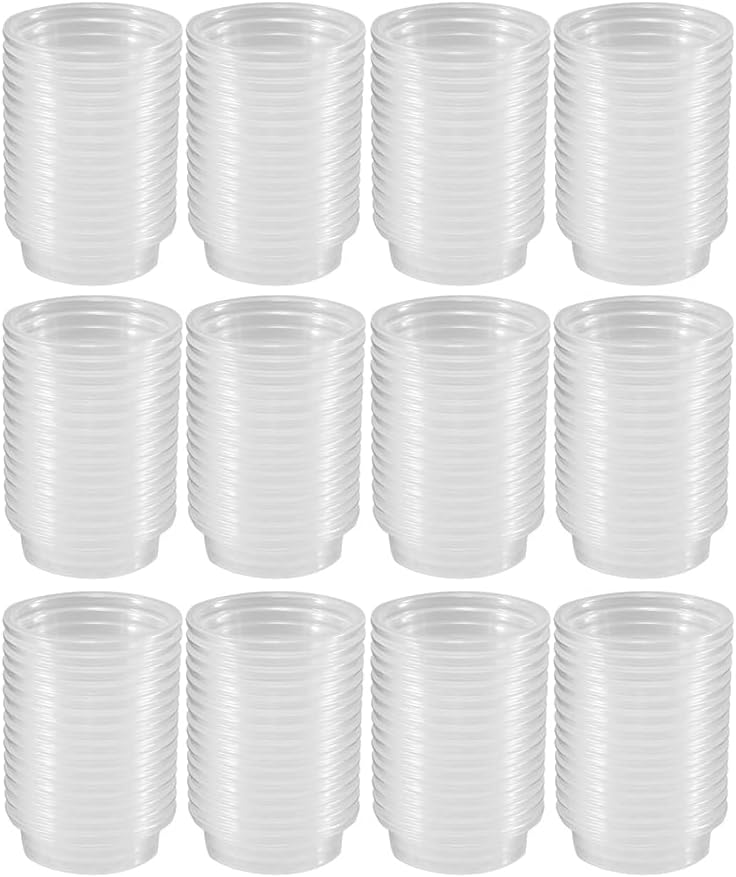 MRTIOO 200 pcs 0.5oz Crested Gecko Food and Water Feeding Cups, Reptile Feeder Bowls, for Lizard and Other Small Pet Ledge Accessories Supplies - Image 1
