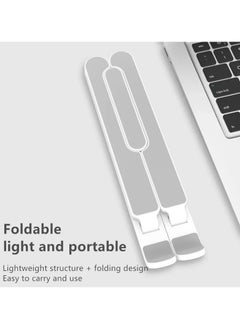 MARVERS Portable Foldable Laptop Stand For Desk White  - Image 2
