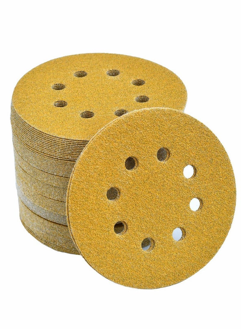 Y&D 8 Holes Sanding Discs Sandpaper 100pcs  - Image 1