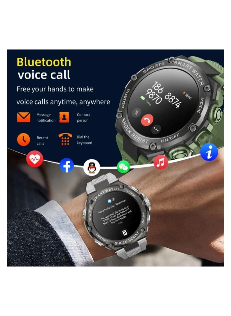 TELUX POWERFIT Smart Calling Watch with 1.53” FHD Display & 15 Days Battery Life - Y2682 Black