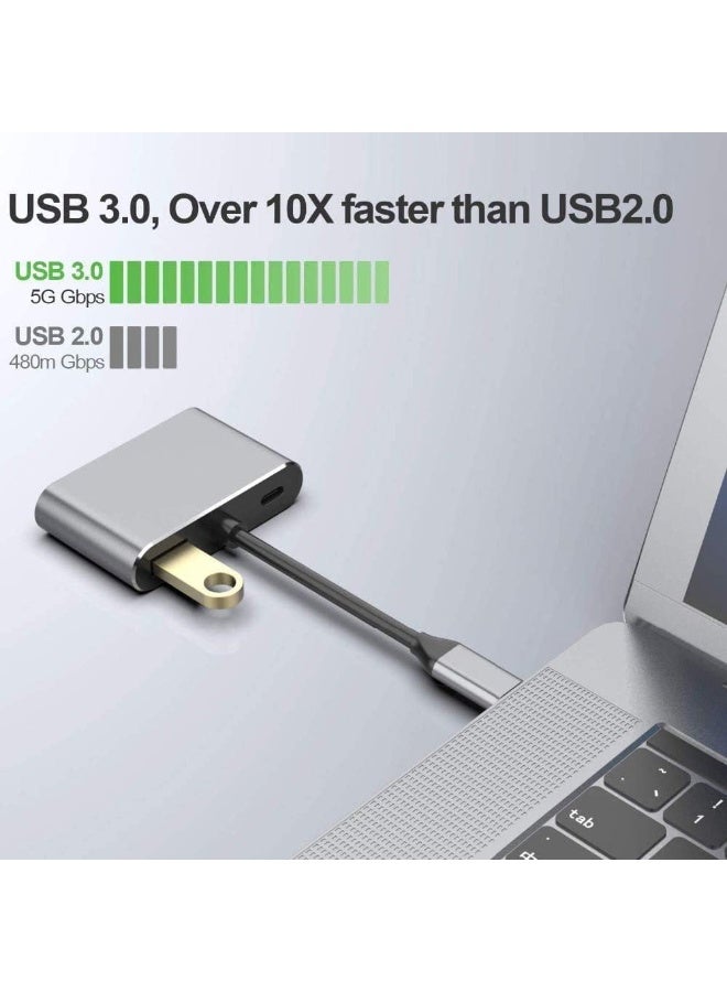 GULFLINK 4-in-1 USB C Hub Adapter with 4K HDMI, 1080P VGA, USB 3.0 and PD 3.0. - Image 5
