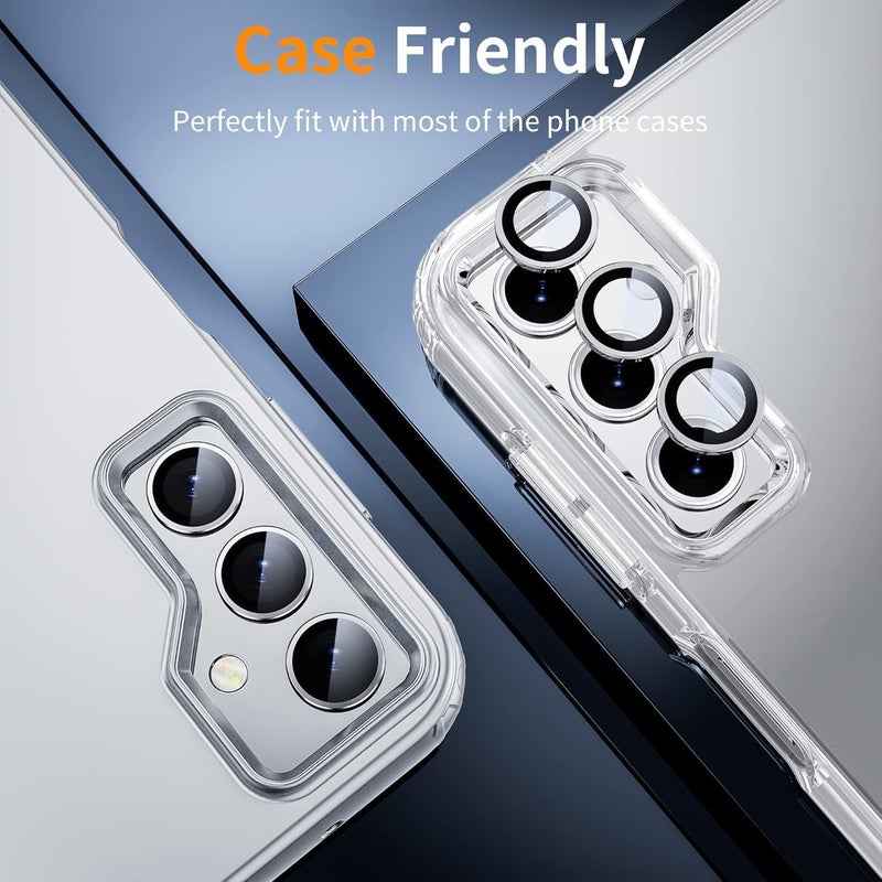 Camera Protection for Samsung Galaxy A16 / A16 5G, [Scratch-Resistant & Stable] 9H Ultra Thin Tempered Glass, Camera Protection Made of Aluminium Alloy, Easy Installation, White - Image 5