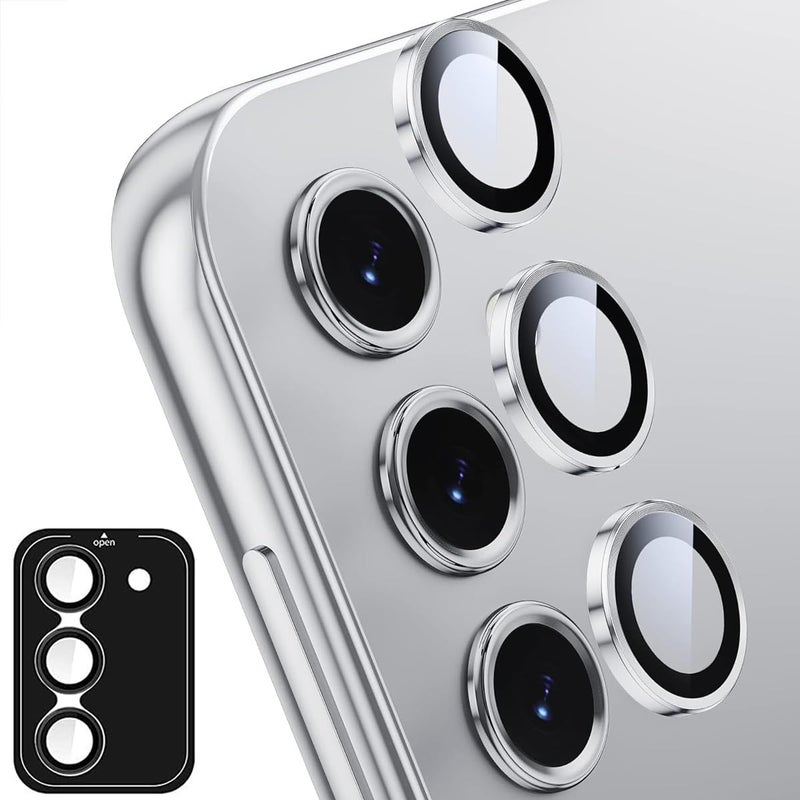 Camera Protection for Samsung Galaxy A16 / A16 5G, [Scratch-Resistant & Stable] 9H Ultra Thin Tempered Glass, Camera Protection Made of Aluminium Alloy, Easy Installation, White - Image 1