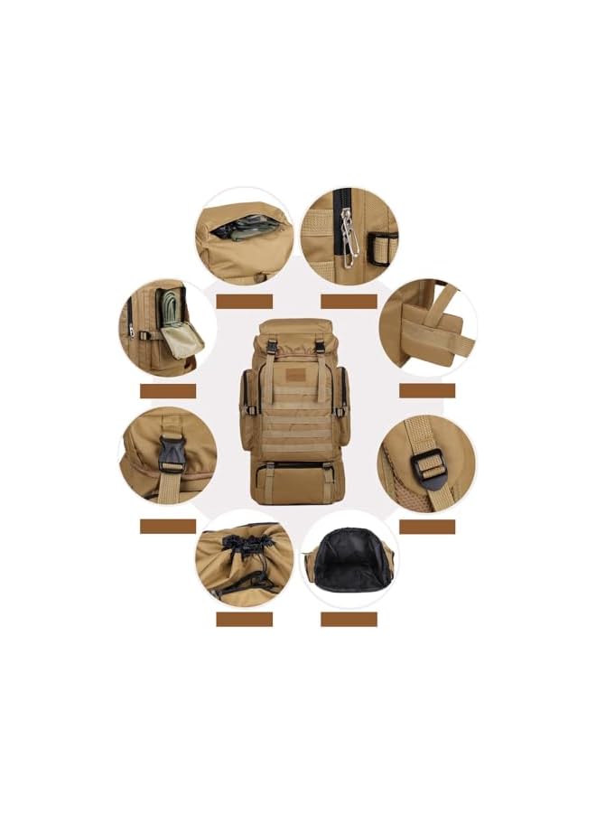 PROMASS Camping Trekking Backpack,Oversized Outdoor Sport Travel Daypack For Men For Climbing Touring - Image 5