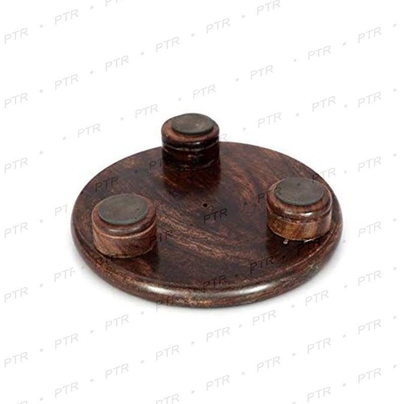 PTR Paras Traders Sheesham Wood Chakla Belan for Chapatis_Home Appliances Rolling Board - Image 2