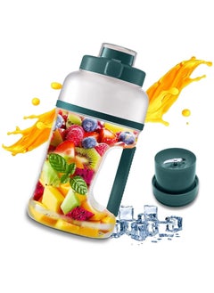 Blender, Mini Portable Blender Fresh Juice Blender Bottle with 3000mah USB Magnetic Charging, 1 L Water Bottle, Smoothie Blender, Sports Water Bottle, Food Blender for Home Office Gym Travel