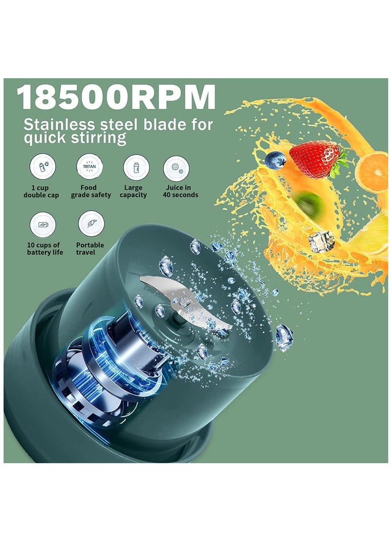 KASTWAVE - Blender, Mini Portable Blender Fresh Juice Blender Bottle with 3000mah USB Magnetic Charging, 1 L Water Bottle, Smoothie Blender, Sports Water Bottle, Food Blender for Home Office Gym Travel - Image 1