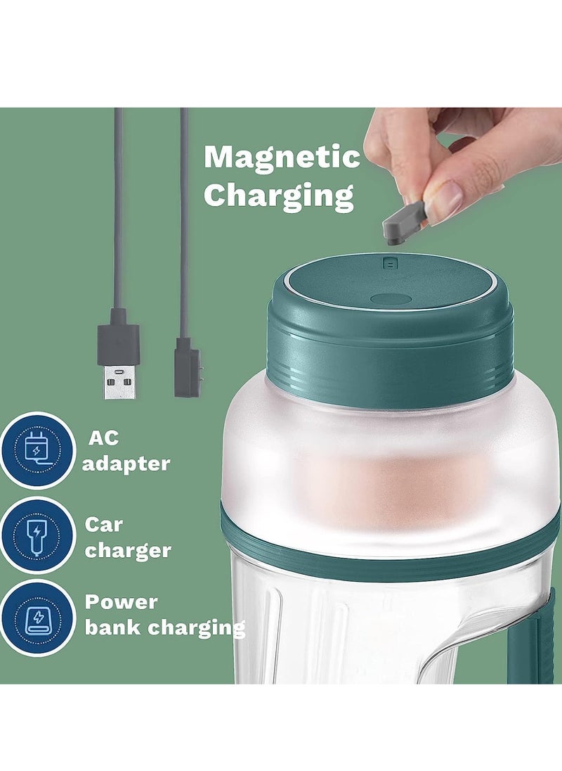 KASTWAVE - Blender, Mini Portable Blender Fresh Juice Blender Bottle with 3000mah USB Magnetic Charging, 1 L Water Bottle, Smoothie Blender, Sports Water Bottle, Food Blender for Home Office Gym Travel - Image 1