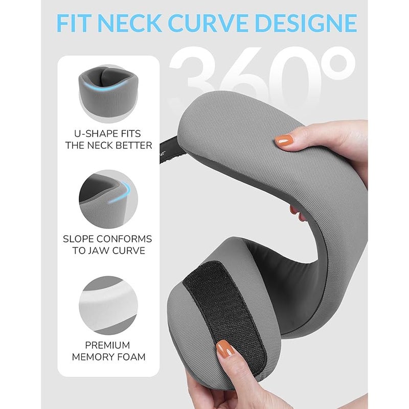 Artelse Memory Foam Neck Brace 2.0 for Neck Pain and Support - Soft Ice Silk Cervical Collar for Keep Vertebrae Stable u0026 Aligned for Women u0026 Men - Ideal for Sleeping Anti-Snoring,Office u0026 Neck Injury - Image 3